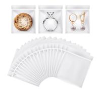 Mozeat Lens Confezione da 200 mini sacchetti con chiusura a zip, sacchetti con cerniera, 25 mm x 30 mm, sacchetti di plastica, cerniera, sacchetti di plastica richiudibili, sacchetti con chiusura rap