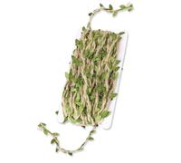 Mozeat Lens Nastro artificiale per piante verdi, 10 m, per piante artificiali, foglie, vite, verde, ghirlanda decorativa in seta, per matrimoni, fai da te, decorazione per feste