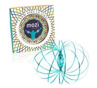 Mozi Flow Ring Geometrico - Bracciale Magico Facile da Usare - Magic Ring 3D, Fidget Spinner e Gioco per ADHD per Bambini e Adulti (Blu Zaffiro)