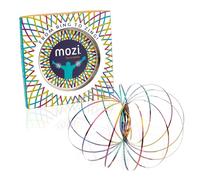 Mozi Flow Ring Geometrico - Bracciale Magico Facile da Usare - Magic Ring 3D, Fidget Spinner e Gioco per ADHD per Bambini e Adulti (Iridescent)