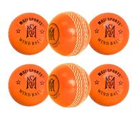 Mozi Sports Palline da cricket, morbide palline da cricket per allenamento interno ed esterno (6 x Org WB)