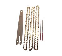Mozulon Lama for motosega da 8 pollici, passo da 1/4", 47 maglie di trasmissione, barra guida for motosega elettrica e catena for sega, set da 6 pezzi