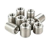 Mozulon M2 M2.5 M3 M4 M5 M6 M8 M10 M12 M14 M16 304 In Acciaio Inox Interno Esterno Adattatore Filettato Vite Dadi Inserto Manicotto convertitore Dado(Length 10mm,M2-M5 (10pcs))