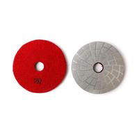 Mozulon Nuovo design, tampone diamantato for lucidatura a brasatura sotto vuoto da 4 pollici, disco abrasivo spesso da 6 mm(Grit 100)