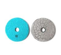 Mozulon Nuovo design, tampone diamantato for lucidatura a brasatura sotto vuoto da 4 pollici, disco abrasivo spesso da 6 mm(Grit 30)