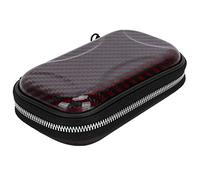 MOZUO Slim Minimalist Men's Wallet, Multi-Purpose Carbon Fiber ID Card Wallet Holds ID, Various Cards (Black and Red) (Red)