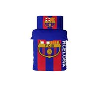 MOZURU Set copripiumino in microfibra Blaugrana - Misura 135 x 200 cm, Barcellona Football Club - Dormi come un vero tifoso