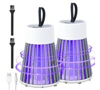 Mozz Guard Zapper per zanzare, 2 pezzi, riscaldatore per cimici, impermeabile, per esterni, per giardino, cortile, campeggio, casa