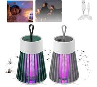 Mozzguard Mosquito Zapper, 2024 New Best MozzGuard Mosquito Zapper, Portatile Buzzbug Mosquito Killer, MozzGuard Pro, Zaptek Mosquitoes Zapper per per Esterno e Interno (B-Green+Grey)