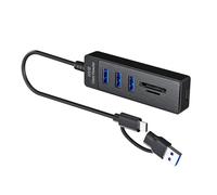 Mozzi Multifunzione 1x USB3.0 2x USB2.0 Porta SDTF Due Adattatori Lettore di Schede Per Elettronica Multifunzione Hub USB Con Slot per Schede