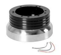 Mozzi Per Volante Auto Adattatore Per Mozzo Volante Lucidato A 5/6 Fori Ricavato Dal Pieno Per Chevrolet 1957-1963 1967-1968 Ricambi Auto(Black Silver)