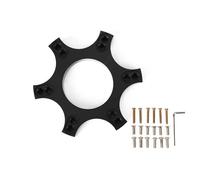 Mozzi Per Volante Auto Distanziali Ruota In Alluminio Da 70 Mm Con Piastra Adattatrice E Anello Per Volante Da 13/14" Per Thrustmaster T300RS RS-QR035 Ricambi Auto(Black)