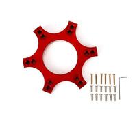 Mozzi Per Volante Auto Distanziali Ruota In Alluminio Da 70 Mm Con Piastra Adattatrice E Anello Per Volante Da 13/14" Per Thrustmaster T300RS RS-QR035 Ricambi Auto(Red)