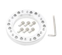 Mozzi Per Volante Auto Distanziatore Per Conversione Di Parti Di Veicoli Adattatore Per Mozzo Del Volante Dell'auto Cuscinetto Distanziatore Con 6 Viti(Argento)