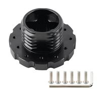 Mozzi Per Volante Auto Per Thrustmaster TX T300 T500 TS Modelli In Alluminio Rosso/nero Adattatore Volante Da Gioco Per Auto(Black)