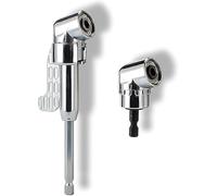 Mozzo a vite angolare con punta per cacciavite pieghevole multifunzione, attacco per trapano ad angolo retto, punta per trapano per cacciavite ad angolo di 90 gradi e prolunga angolare flessibile