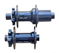 Mozzo anteriore e posteriore per bicicletta, 100 mm, anteriore e 142 mm, posteriore per asse passante da 12 mm, 24 fori per raggi compatibile con corpo HG-Freehub a 11/12 velocità, cuscinetti