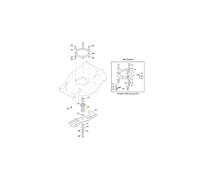 Mozzo coltello tagliaerba modelli LINER18SV ORIGINALE STIGA 122465656/0