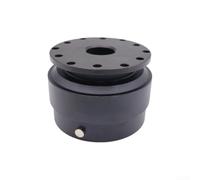 Mozzo del volante a cambio rapido con blocco a sfera 4+6 per volanti aftermarket, lega di alluminio rosso/nero, vestibilità universale per corse e tuning (nero)