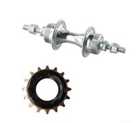 Mozzo posteriore a 36 fori, colore argento, a scatto fisso, Old School | 36 fori rotondi, trattamento argento, finitura liscia, adatta per bici vecchia scuola, compatibile con ingranaggi fissi
