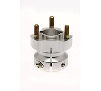 Mozzo posteriore per go-kart - adatto per assale da 30 mm - Lunghezza: 62/95/115 mm - Argento