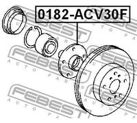 FEBEST 0182-ACV30F Mozzo ruota