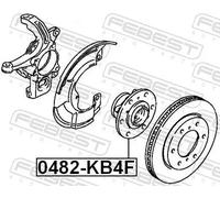 FEBEST 0482-KB4F Mozzo ruota