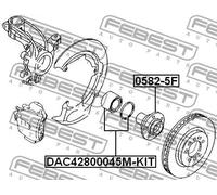 FEBEST 0582-5F Mozzo ruota