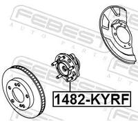 Mozzo ruota Assale anteriore 1482-KYRF FEBEST per SSANGYONG KYRON RODIUS I