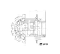FEBI BILSTEIN Mozzo ruota 180508 per Scania T 8.867 2004-2019