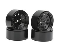 Mozzo ruota RC, 4 pezzi in ferro resistente all'usura, facile da installare, mozzo ruota RC Beadlock da 1,9 pollici per sostituzione (nero)