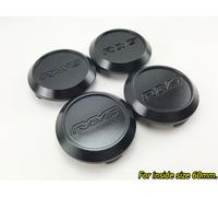 Mozzo ruote tappi centrali auto standard nero misura pistola 60 mm. Per Te37 ...