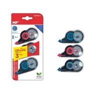 MP 3 rotoli di correttore per mouse, 12 m x 5 mm, correttore preciso e istantaneo, per ufficio, casa o scuola, compatto