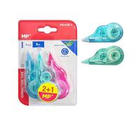 MP 3 rotoli di correttore per mouse, 5 m x 5 mm, correttore preciso e istantaneo, per ufficio, casa o scuola, compatto