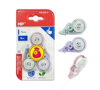 MP 3 rotoli di correttore per mouse, 6 m x 5 mm, correttore preciso e istantaneo, per ufficio, casa o scuola, compatto