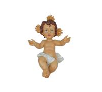 MP CREATIVE Gesù Bambino Bambinello cm 23 per presepe dipinto a mano