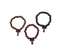 MP CREATIVE SRL Bracciale Legno con Croce