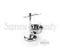 MP HAIR SET PER RASATURA IN ACCIAIO INOX CIOTOLA PORTA SAPONE BARBA E SUPPORTO