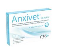 MP Labo Anxivet® 500 mg/56IU 30 Capsule - Allevia Le reazioni Associate agli Effetti dello Stress e della Paura - Cani e Gatti