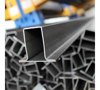 MP Metalli Ferro tubolare sagomato a “T” per serramenti grande 60x50 mm. Spessore 1,5 mm. - Misura 3 mt / 3000 mm - Made in Italy