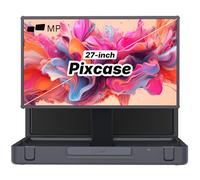 MP Mobile Pixels - Monitor per computer Pixcase da 27 pollici, touchscreen 1080p con 16 GB di RAM, accesso a Google Play, altoparlanti da 40 W, design compatto, gamepad e telecomando inclusi, Windows