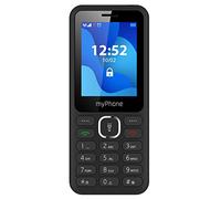 MP myPhone 6320, tasti grandi, display a colori 2,4", batteria 1000 mAh, torcia, radio, dual sim, Bluetooth, telefono cellulare per anziani, tasti retroilluminati, nero, tastenhandy, telefono senior