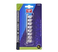 MP PA391 Confezione da 8 mollette in acciaio