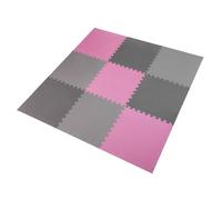 MP10 Puzzlematte Multicolor-Set Pink-Grau 9 Teile 10mm One Fitness