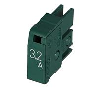 MP32 | D738 | DAITO FUSE, 3.2A, 125VAC, JAPANESE TYPE, PLUG-IN, W/FUSE TRIP WINDOW, DARK GREEN BODY