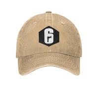 MPBGAOGP Berretto da Baseball da Uomo, Clancy's Rainbows Siege Six Baseball Caps Distressed Washed Snapback cap Shotting Game Outdoor all Seasons Cappello Regolabile, Regalo