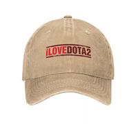 MPBGAOGP Berretto da Baseball da Uomo, Vintage I Love D Dota 2 Popular Game Berretto da Baseball Unisex Distressed Cotton Snapback cap Outdoor all Seasons Travel Hats cap, Regalo