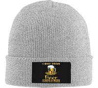 MPBGAOGP Cappello Donna Bevo Solo Birra 3 Giorni alla Settimana Berretto per Uomo Donna Cappello Invernale Nero Caldo Berretti con Risvolto in Maglia Regali Amica
