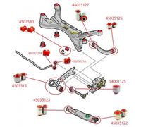 MPBS 45035126-39-00/80SHA Supporto, Braccio oscillante per FIAT,OPEL,SAAB