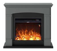 Mpc Camino Siena Caminetto Da Terra Con Bruciatore Da 1500w Effetto Fiamma Led Grigio Scuro - grigio CAMINO-SIENA-GRIGO-SCURO